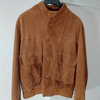 giubbotto giacca uomo vera pelle scamosciata