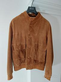 giubbotto giacca uomo vera pelle scamosciata