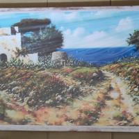 Stampa su tela con telaio mis 60x120 salento mare