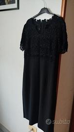 abito donna nero cucito a mano 