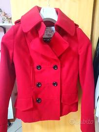 Cappotto corto donna terranova nuovo rosso tg xs