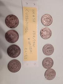 Moneta italiana da 20 centesimi, coniata negli ann