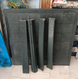 tavolo da giardino in resina verde scuro