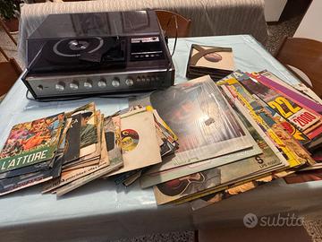 Giradischi RASSEL 503 RRG + radio + mangiacassette