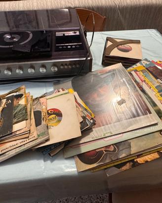 Giradischi RASSEL 503 RRG + radio + mangiacassette