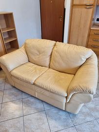 divano 2 posti in pelle