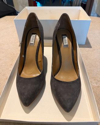Scarpe Zara in camoscio Tg.38