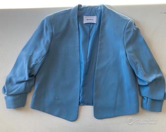 Giacca donna azzurro cielo