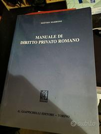 Manuale di diritto privato romano. Matteo Marrone