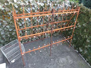 Scola Bottiglie Ferro Antico Cantina Vino Pub Bar