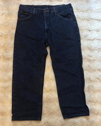 Jeans Wrangler blu scuro regular fit taglia 36x30