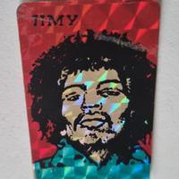 Jimi Hendrix Mini Sticker Vintage
