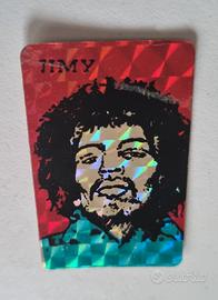 Jimi Hendrix Mini Sticker Vintage