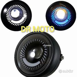 Faro cafe racer custom universale lenticolare