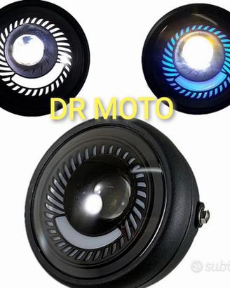 Faro cafe racer custom universale lenticolare