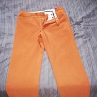 pantaloni uomo originali brooksfield arancio