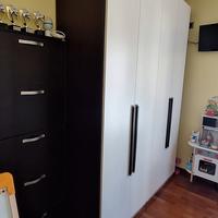 ARMADIO 4 ANTE LETTO 1 PIAZZA 1/2 + COMODINO