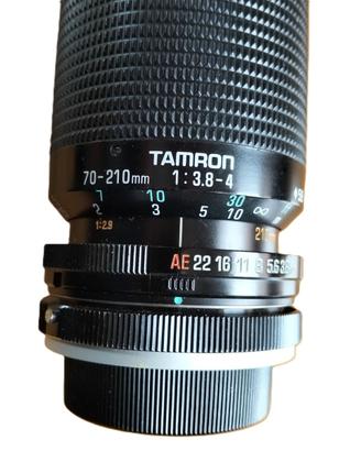 Obiettivo Tamron 70-210mm f/3.8-4 – Tele vintage
