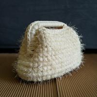 borsa mini clutch all'uncinetto 