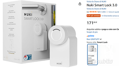 Nuki Smart Lock 3.0 con Bluetooth + NUKI Bridge