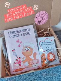 scatolina per  amanti di cani e gatti