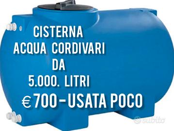 cisterna cordivari litri 5.000