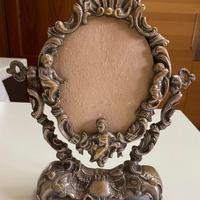 Cornice basculante in bronzo per specchio -Vintag