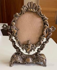 Cornice basculante in bronzo per specchio -Vintag