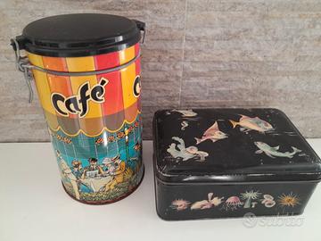 2 Scatole in latta anni 70