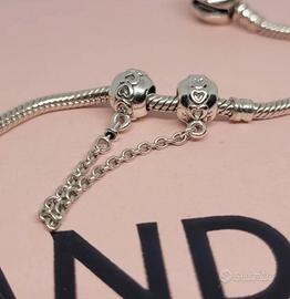 Catena Sicurezza Pandora Originale Cuori 