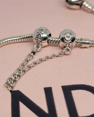 Catena Sicurezza Pandora Originale Cuori 