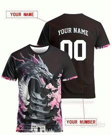 Maglietta con drago personalizzabile