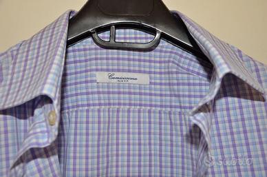 Camicia Camicissima Slim Fit uomo a quadri lilla