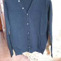 cardigan nero uomo