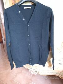 cardigan nero uomo