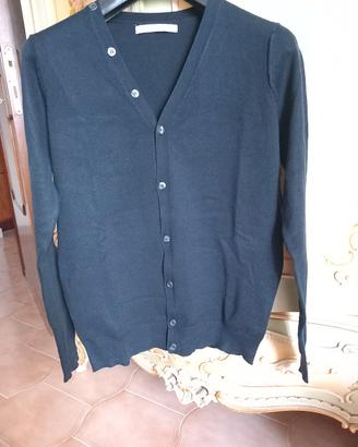 cardigan nero uomo