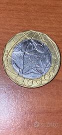 Moneta 1000 lire 1998 errore di conio rara