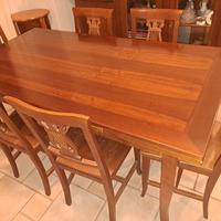 tavolo allungabile con 6 sedie