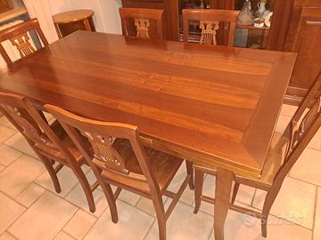 tavolo allungabile con 6 sedie