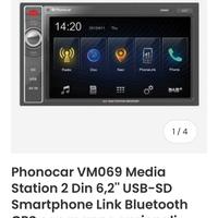 Phonocar VM069 media station 2Din  6,9”