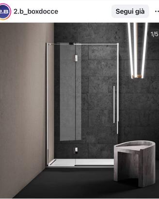Box doccia 2B 120x80 profili nero
