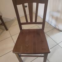 6 sedie da tavolo da cucina in legno