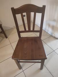 6 sedie da tavolo da cucina in legno