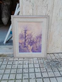 quadro firmato con cornice