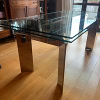 Tavolo Cattelan  cristallo ed acciaio