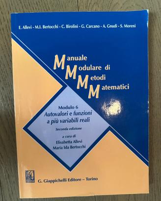 Manuale Modulare di Metodi Matematici  Modulo 6