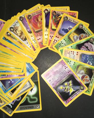 47 Carte Pokemon Set Team Rocket 