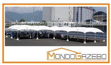 EXPO gazebo 6x6 piantone 76mm NUOVO fisso PVC