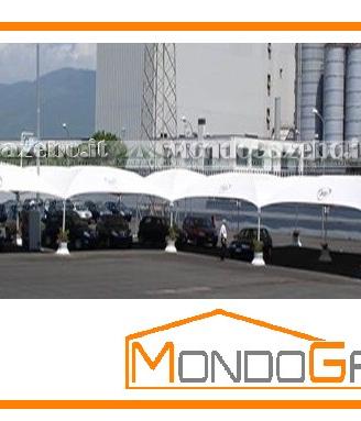 EXPO gazebo 6x6 piantone 76mm NUOVO fisso PVC