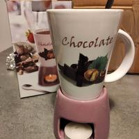Cioccolatiera tazza con candela nuovo